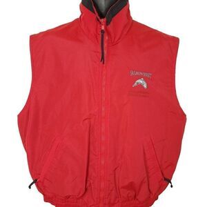 Salmon Quest Vest Jacket Vintage Y2K Fishing Tournament Oregon Wildlife Heritage